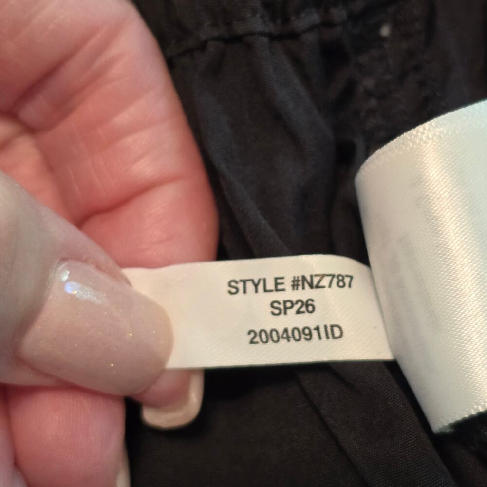 Madewell Pullon Barrel Leg Utility Pants Poplin Cotton Womens XXS/S Black NWT - Picture 5 of 10